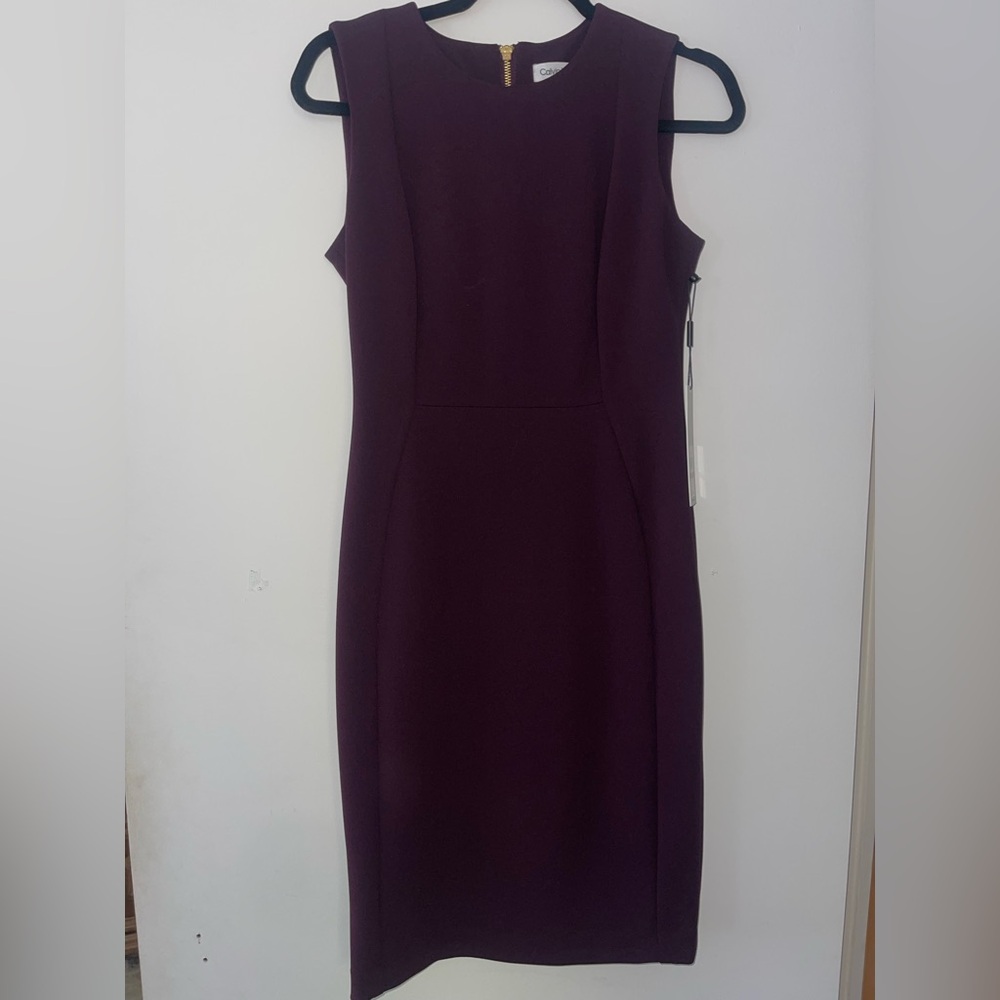 Calvin Klein Purple Sleeveless Dress